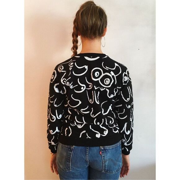 Gravel & Gold Boobs Sweatshirt - Picture 2 of 6